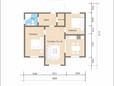 Одноэтажный каркасный дом 9х9 - планировка (превью)
