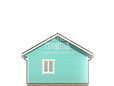Проект одноэтажного дома из бруса 6х6 с террасой - визуализация (превью)