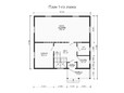 Планировка 1 этажа каркасного дома с мансардой 8.5 на 8 м (превью)