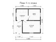 Дом из бруса 6х6 с мансардой - планировка (превью)