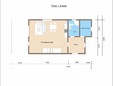 Каркасный дом 6х14 с террасой и балконом - планировка (превью)